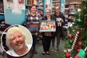 Helping to save Christmas, Jade Storey (left) and volunteers Jackie Storey and Jasmine Bonnell, and inset, founder Margaret Williams.