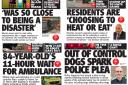 Front pages from July