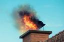 Generic image of a chimney fire.