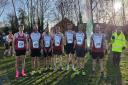 Wrexham's men's team at the North Wales cross country championships