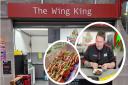 The Wing King in Wrexham's Ty Pawb was visited by Danny Malin from hit YouTube series 'Rate My Takeaway'