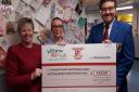A cheque was handed over to the Babygrow Appeal.