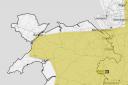 Yellow warning ofi ice across most of North Wales. Image: Met Office