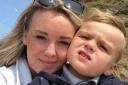 Sarah Hughes and her son, Harry.
