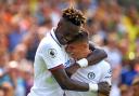 Chelsea's Mason Mount (right) celebrates scoring his side's second goal of the game with Tammy Abraham during the Premier League match at Carrow Road, Norwich. PRESS ASSOCIATION Photo. Picture date: Saturday August 24, 2019. See PA story SOCCER
