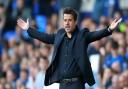 Everton manager Marco Silva gestures on the touchline during the Premier League match at Goodison Park, Liverpool..