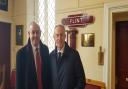 Former Prime Minister Tony Blair visiting Flint to campaign alongside David Hanson, Labour candidate for Delyn