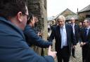 Prime Minister Boris Johnson during a visit to the Healey's Cornish Cyder Farm, near Truro in Cornwall. Picture: PA