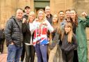 Flint, home coming of Olympian Jade Jones OBE.
Picture Jade with mother Jayne Furguson, Stepfather Darren Loty, family friends and house mate and Olmpian Bronze medal Bianca Walkden.
SW2182021.