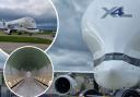 BelugaXL 4 at Hawarden Airport. Images: Airbus in the UK/Twitter
