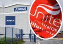 Unite is representing workers at the Broughton Airbus plant.