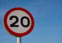 A library image of a 20mph sign.