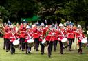 Royal Welsh pipe and drums (image: Wrexham County Borough council)