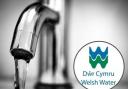A tap and Welsh Water's logo.