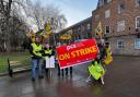 PCS union members at Queen's Square.