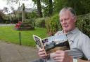 Brian Bennett with his publication - A Pictorial History of Nannerch