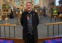 Rev. Dr Jason Bray at St Giles' Church in Wrexham.