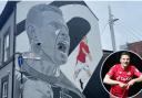 Paul Mullin has given his reaction to the mural in Wrexham.