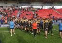 North Wales Crusaders at the play-off final in Doncaster Image: North Wales Crusaders