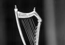 The silver harp at Mostyn Hall.