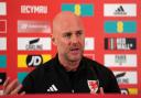 Wales manager Rob Page during the press conference at the Vale Resort, Wales. Picture date: Saturday October 14, 2023. PA Photo. See PA story SOCCER N Ireland. Photo credit should read: Nick Potts/PA Wire...RESTRICTIONS: Use subject to restrictions.