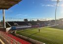 The new temporary stand at Wrexham
