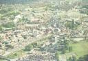 Aerial photo of Wrexham and surrounding areas, September 1990.