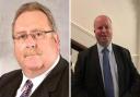 Flintshire Council leader Ian Roberts and Delyn MP Rob Roberts