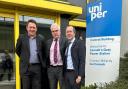From left: Ant Landers, Connah's Quay Power Station manager, Mark Tami MP and Mike Lockett, Uniper UK Country Chairman.