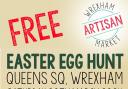 A free Easter egg hunt is taking place at Wrexham Artisan Market.