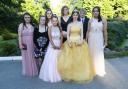 Pupils from Ysgol Treffynnon celebrate their prom night. Pic: GA260618F.