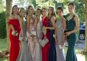 Copyright Pic by Andrew Price/View Finder Pictures Caption: St Joseph's school prom. L-R. Tracy Goodwin, Georgina Green, Holly Davies, Caitlin Hughes, Ella Jones,Daisy Smith, Shioned Edwards and Olivia Richards..