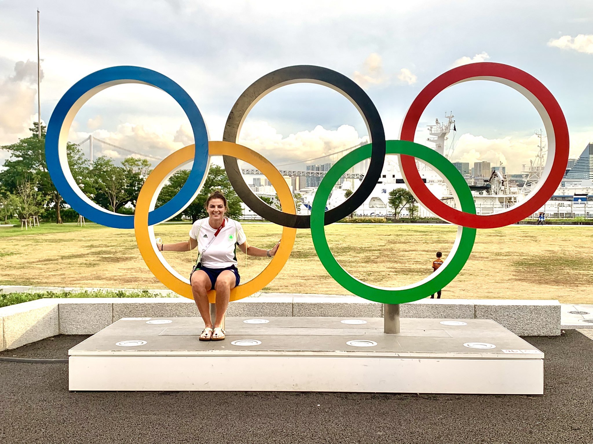 Wrexham Glyndwr University student Dr Ciara Losty, who was a member of the support staff for Team Ireland at the 2020 Olympic Games in Tokyo.