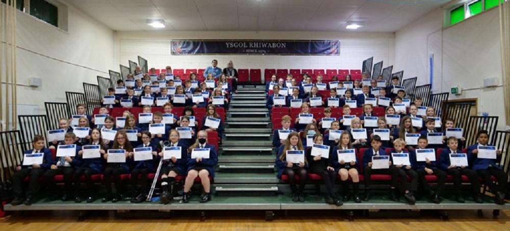 Year 7 students at Ysgol Rhiwabon have successfully completed their induction.