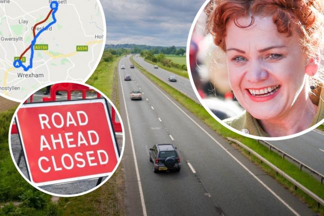 Wrexham MP Sarah Atherton has raised concerns about the works on the A483.