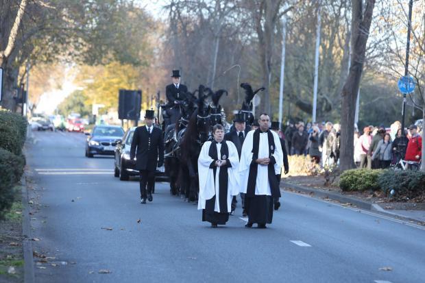 The procession travels through Southend on Monday 