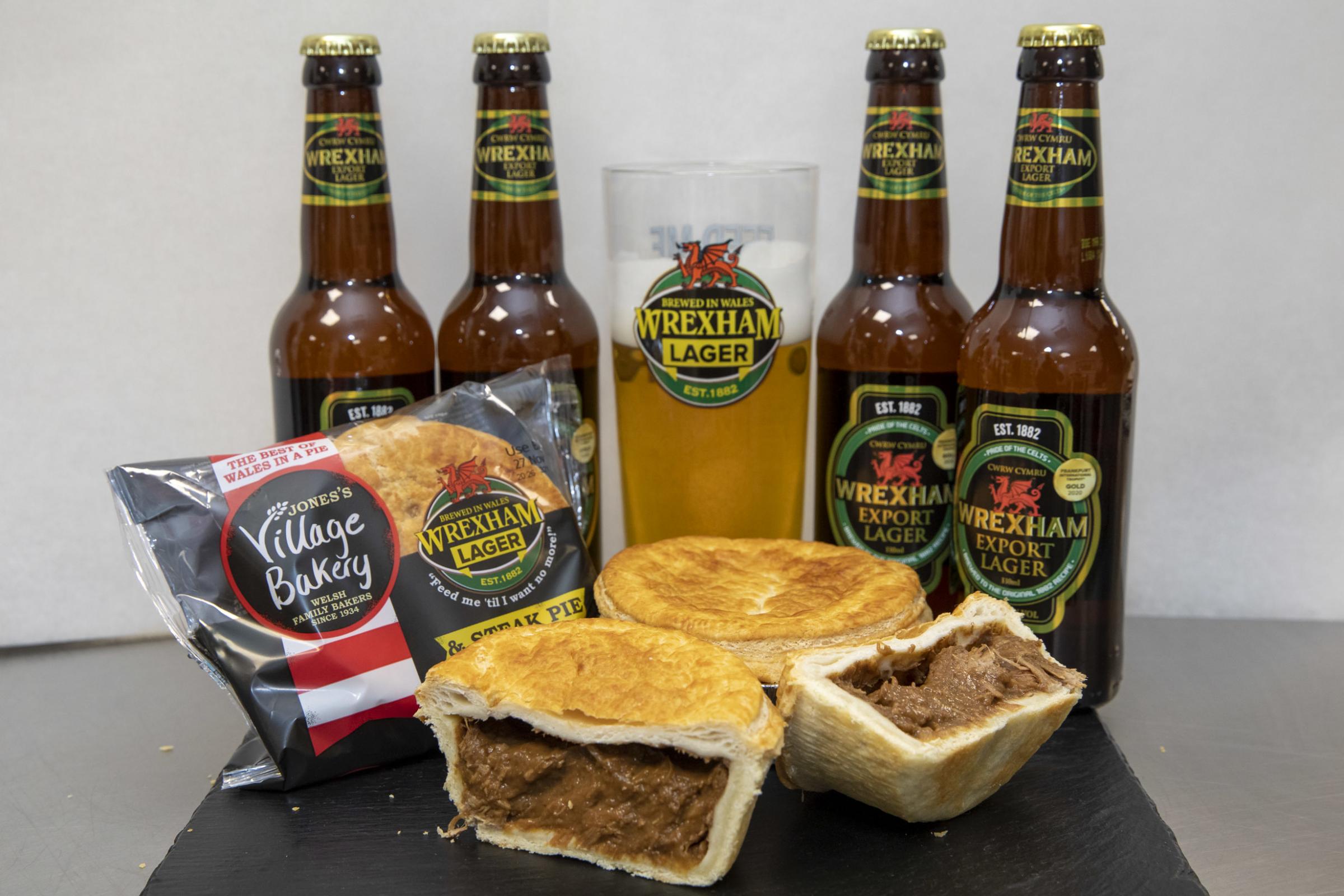 Village Bakery Wrexham produce a steak and Wrexham Lager pie; Picture Mandy Jones