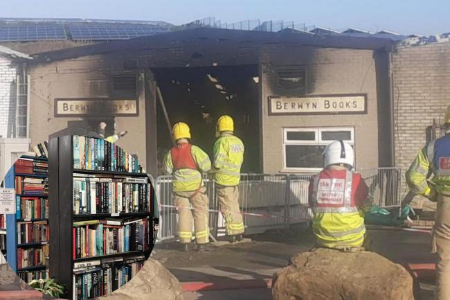 Berwyn Books 'lost everything' in a fire earlier this month.