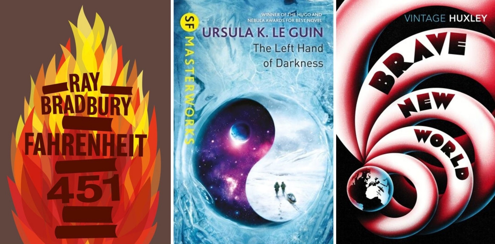 Science fiction classics available from Aura Libraries Flintshire.
