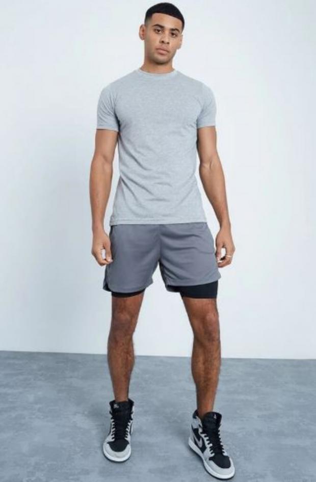The Leader: Grey Active 2 In 1 Shorts (I Saw It First)