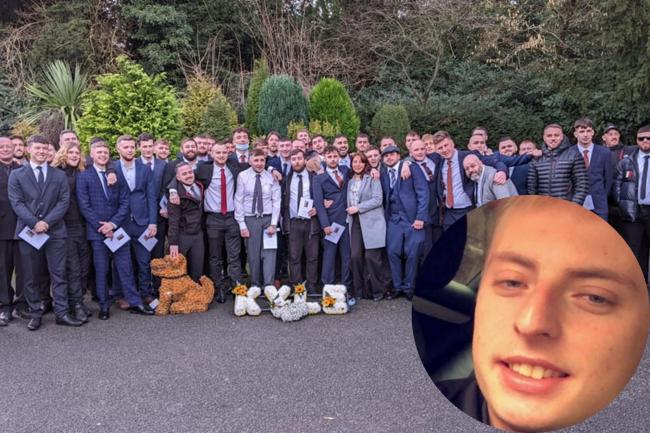 The funeral of Kyle Preston (right inset image) was held on Tuesday.