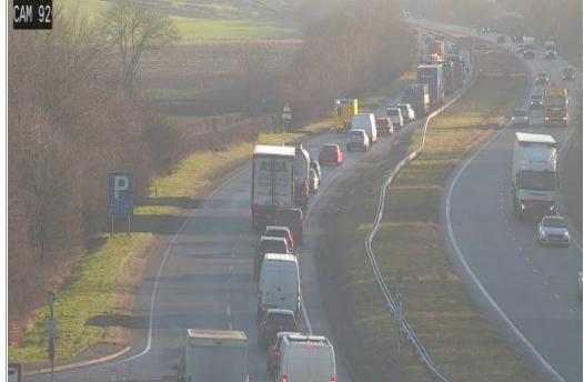 The Leader: Current traffic on the A55 at Rhuallt Hill. (Image: Traffic Wales)