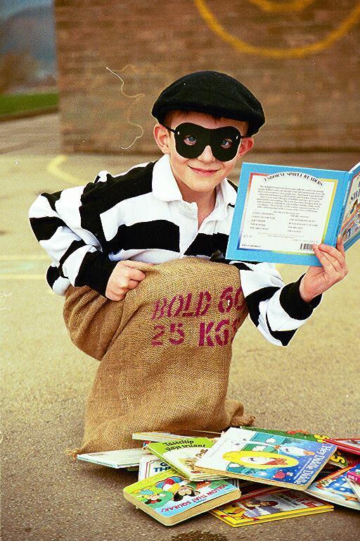 Aled Davies dressed up as Burglar Bill.