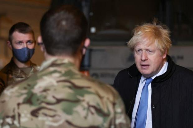 The Leader: Boris Johnson said the Army is on standby as Storm Eunice approaches UK. (PA)