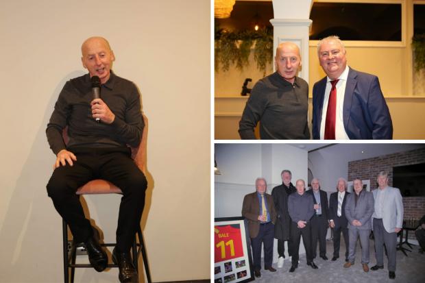 The Leader: Mickey Thomas was one of the Wrexham legends celebrated at the Maesgwyn last week