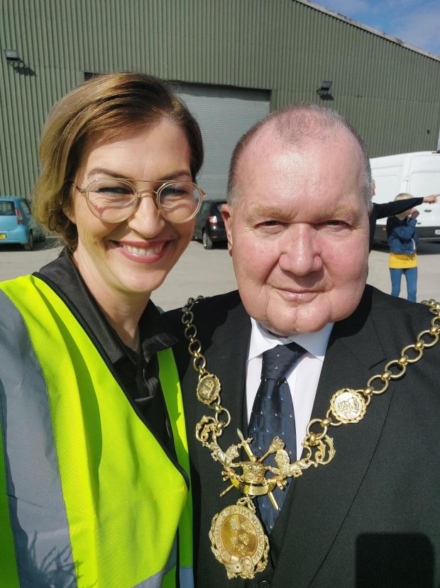 The Leader: Anna Buckley and Mayor Cllr Martyn Delaney
