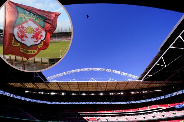 Wrexham AFC are playing at Wembley today.