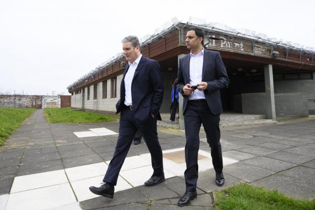 The Leader: Sir Keir and Scottish Labour leader Anas Sarwar in Glasgow. (Picture: PA Wire)