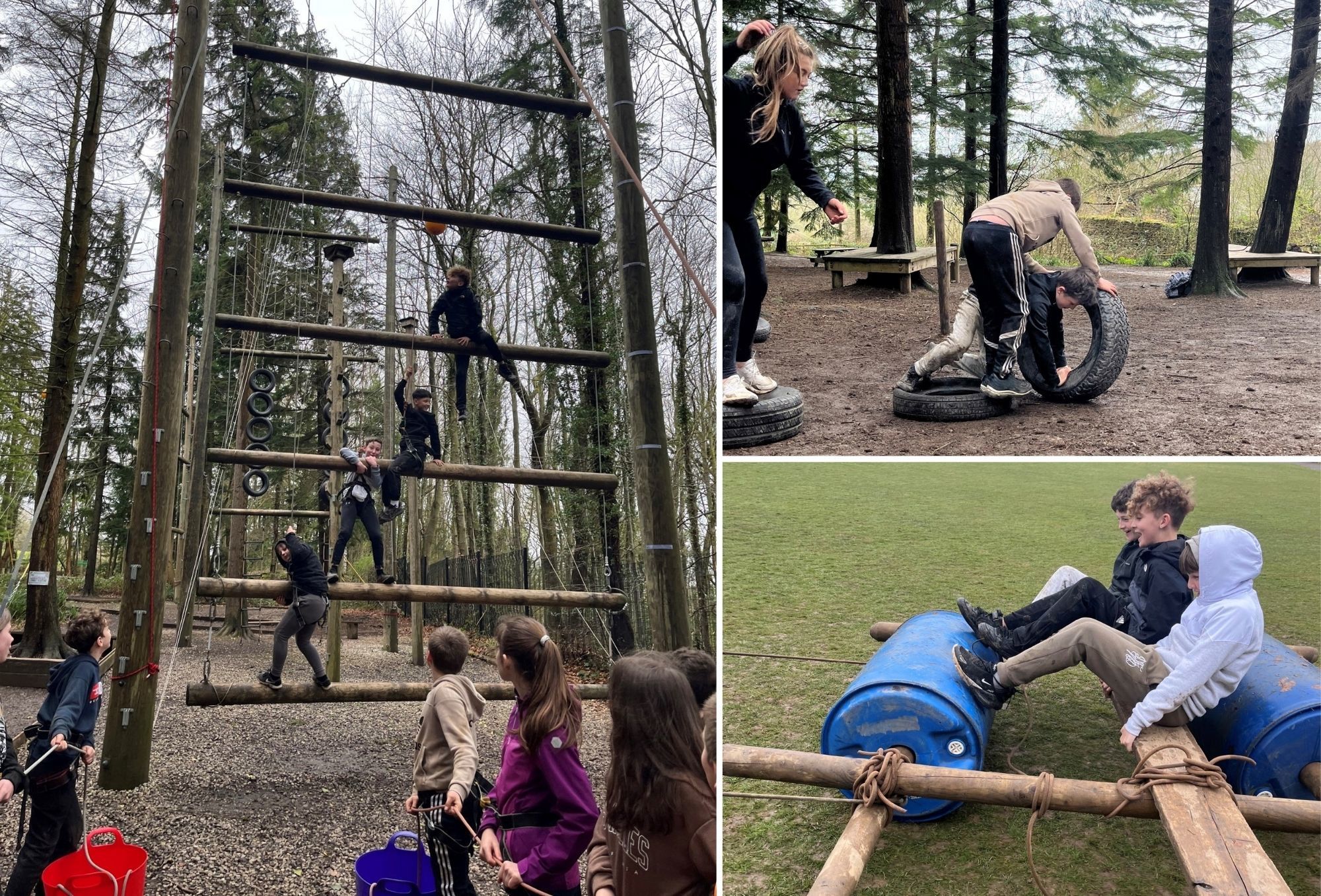 Activities for pupils from Ysgol Treffynnon at Kingswood Centre, Colomendy.
