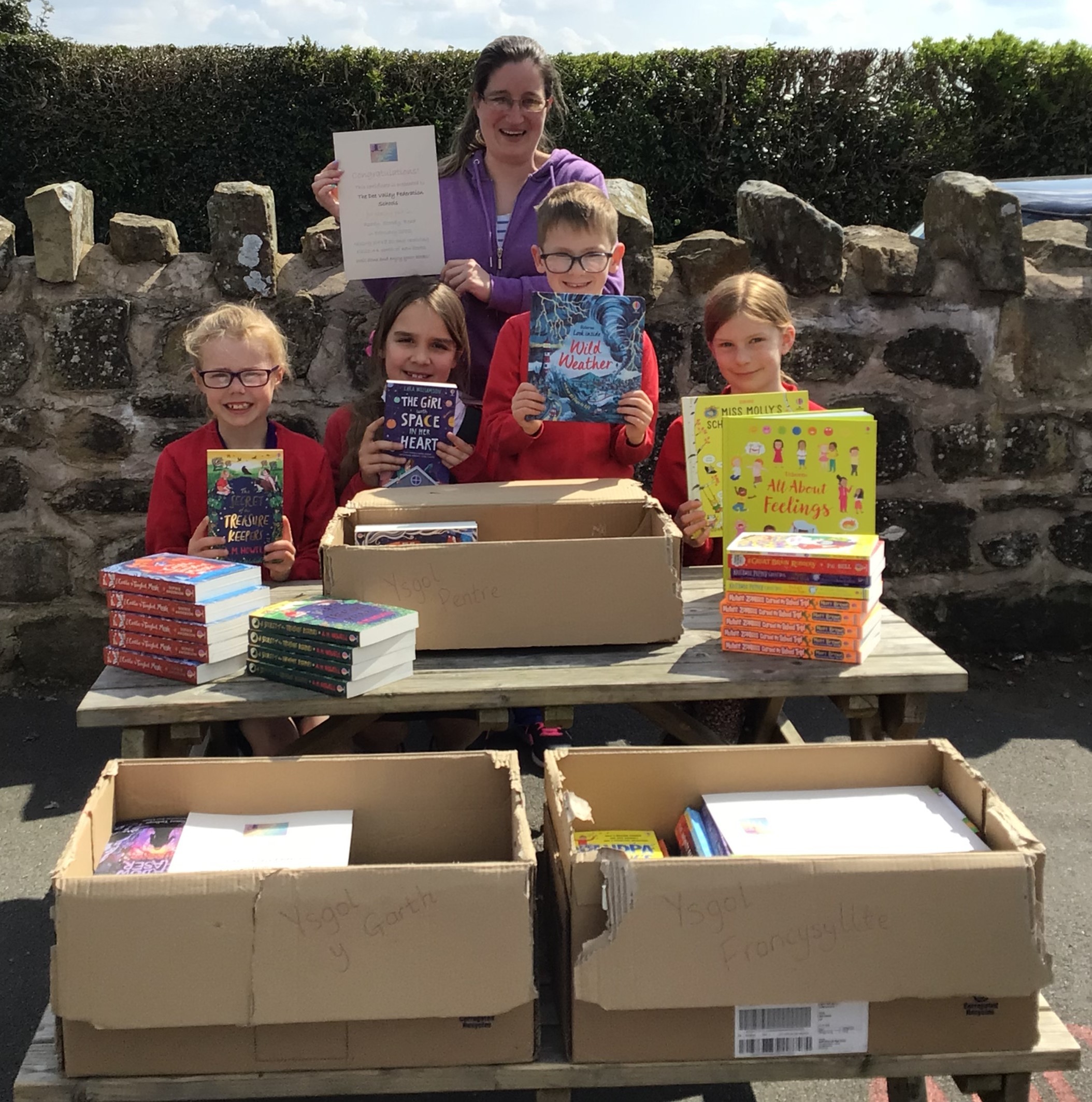 Schools in the Dee Valley Federation took part in a Ready Steady Read event.